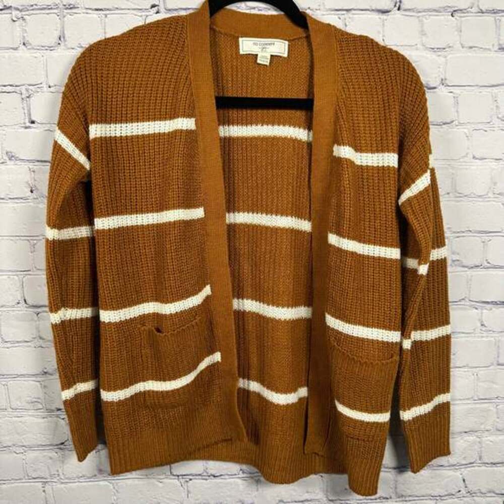 No Comment Girls' Stripe Cardigan With Pockets